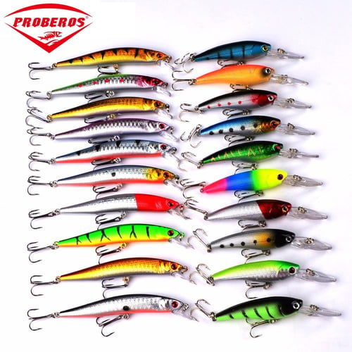 20 Color Mino Set Road Ya Bait Mix Color 2 Size 2 Weight Fishing