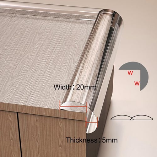 Transparent PVC Baby Protection Strip With Double-Sided Tape Anti-Bumb Kids  Safety Table Edge Furniture