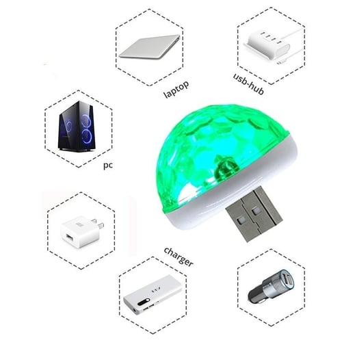 NEW Multi Color USB LED Car Interior Lighting Kit Atmosphere Light