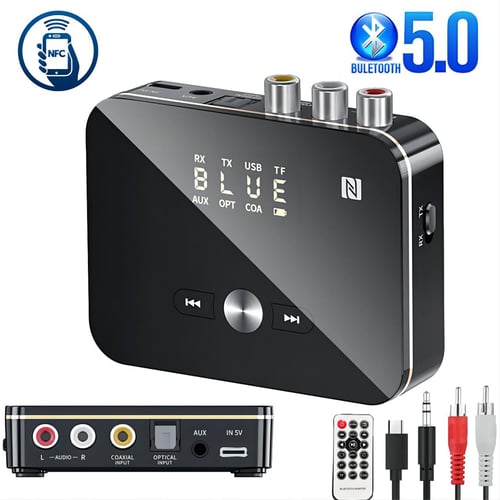 Bluetooth Receiver Transmitter 5.0 NFC Stereo 3.5mm Wireless AUX M8 Jack  RCA Optical Audio Adapter Mic IR Remote Control For - buy Bluetooth  Receiver Transmitter 5.0 NFC Stereo 3.5mm Wireless AUX M8