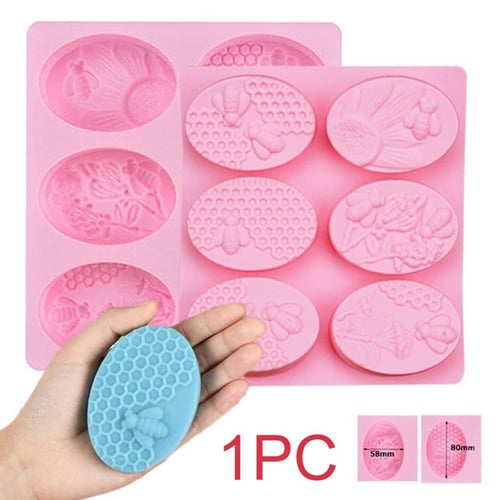 bee honeycomb silicone mold decor for Soft clay drops chocolate cake baking  tools