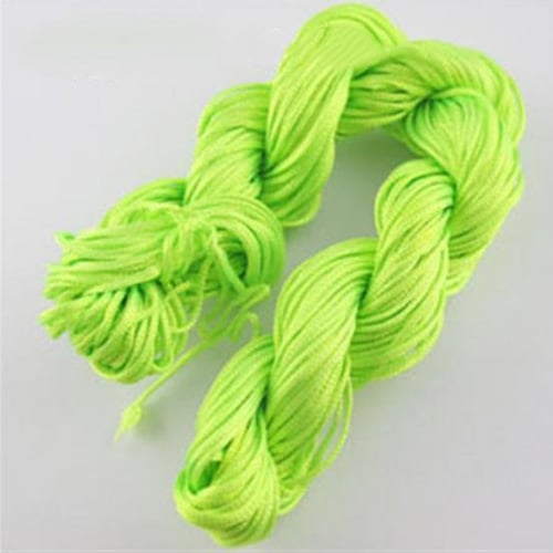 White Nylon Cord Thread Bracelet Braided String For Shamballa Rope Chinese  Knot 