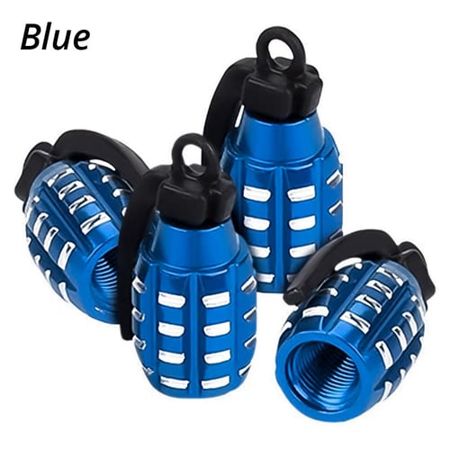 Tire Valve Stem, Wheel Tire Valve Rod, 4Pcs Aluminum Alloy 4 Colors Spike  Wheel Tire Valve Stem Car Truck Air Dust Caps Covers Fit for Cars Trucks