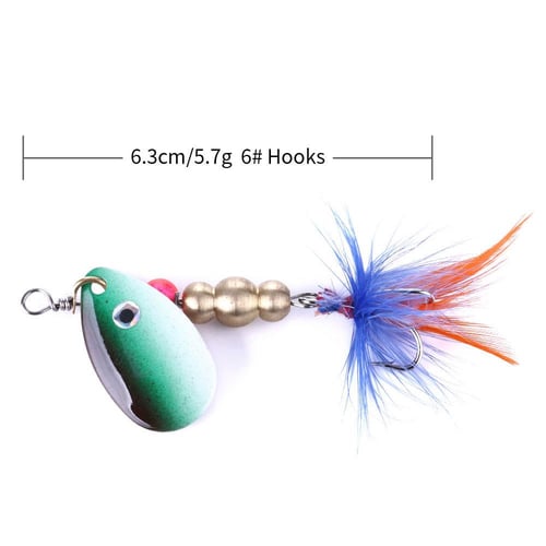 5pc HENGJIA 0.2oz/2.5'' Metal Fishing Spoons Bait Trout Bass Pike
