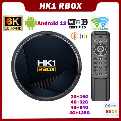X98h Android 12.0 Smart TV Box Allwinner H618 Dual-Band WiFi6 2.4G / 5g  WiFi HD 4K Media Player (2G+16G) - EU Plug - China Set Top Box, Smart TV Box