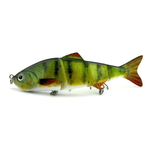 1pc Multi-Jointed Minnow Lures for Trout Lipless 4sections Bionic