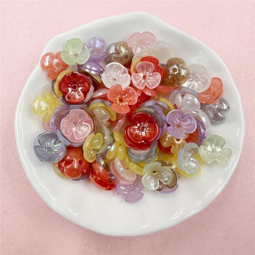 Mini Acrylic Beads for Jewelry Making Bracelets 100 pcs