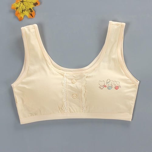 2Pc/Lot Teen Girl Sports Bra Kids Top Camisole Underwear Young Puberty  Small Training Bra 8-14year