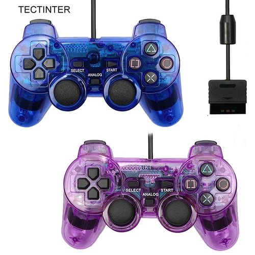 For SONY PS2 Wireless Controller Gamepad for Play Station 2 Joystick  Console for PS2 for sony PS1 Transparent Color