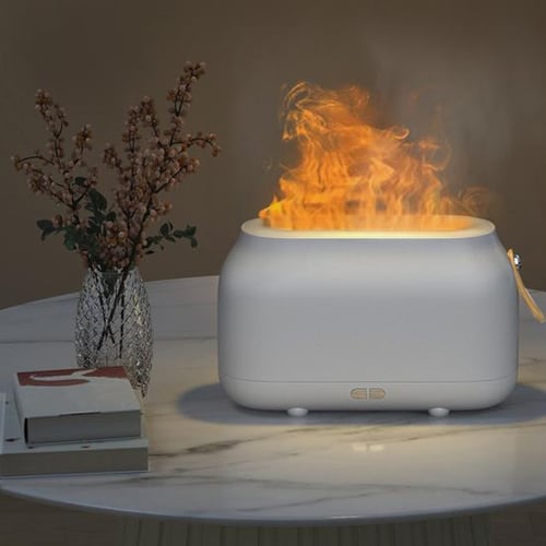 Flame Air Diffuser,Humidifier,Portable-Noiseless Aroma Diffuser