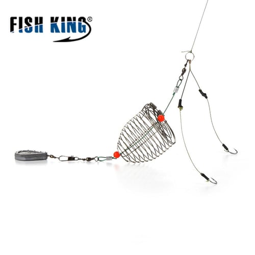 Fishing Bait Holder Feeder Sinker Bait Cage Thrower Carp Fishing  Accessories