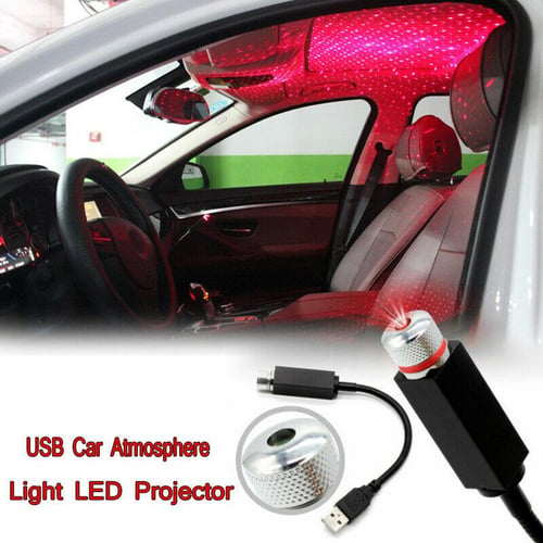 Projector Atmosphere Lamp Car Interior Ambient Star Light LED USB plug Starry  Roof - buy Projector Atmosphere Lamp Car Interior Ambient Star Light LED USB  plug Starry Roof: prices, reviews