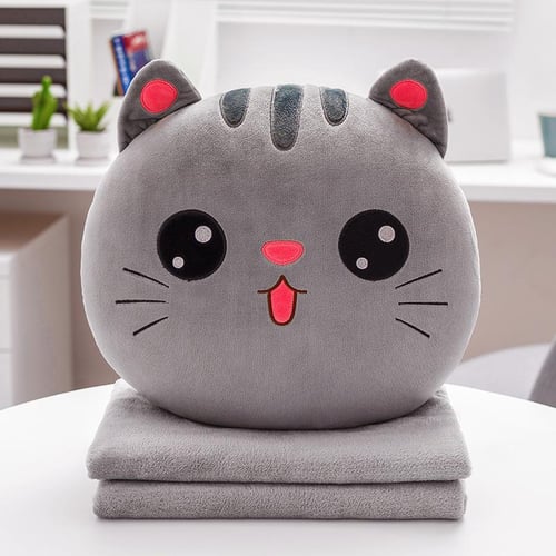 Office Waist Back Plush Butt Cushion Butt Cushion Folding Dual-purpose Cushion  Pillow