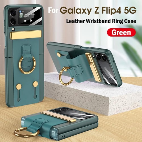 Wrist strap holder Funda for Samsung Galaxy Z Flip 5G Case Matte Hard  Plastic Shockproof Wrist