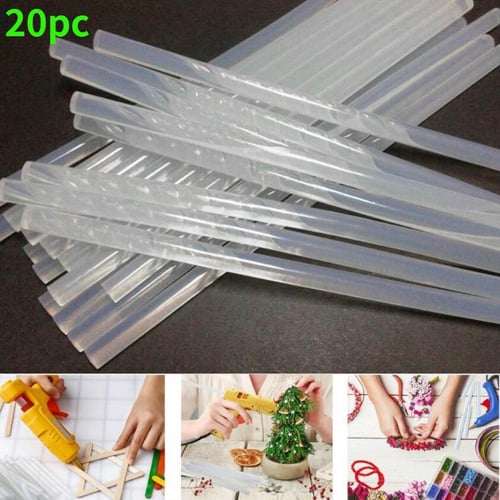 20PC Clear Hot Melt Glue Sticks For Electric Glue Gun Car Audio