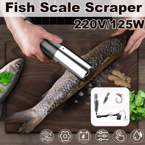 125W 7500RMP Portable Charging Cordless Electric Fish Scaler Fish