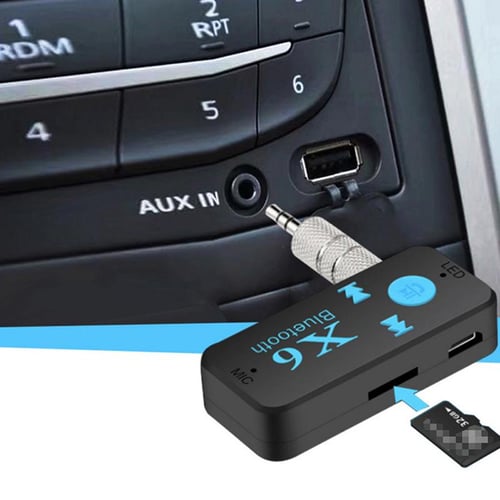 X6 Wireless Bluetooth 4.2 3.5mm jack AUX Audio Stereo Home Car Receiver  Adapter