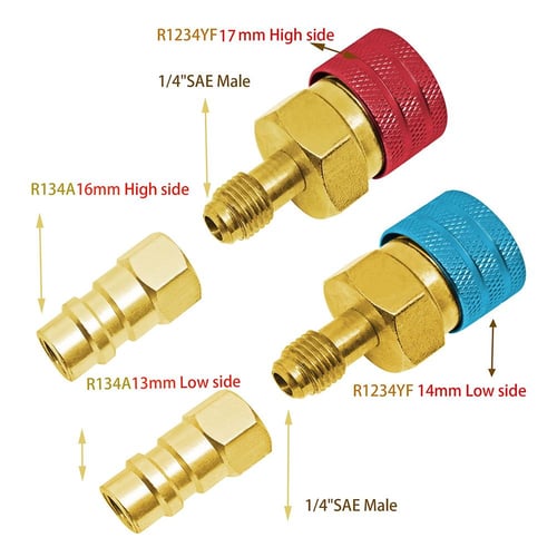 For R134a Yellow Hose 2x Coupler Connector Heat-resistant Rust-proof - buy  For R134a Yellow Hose 2x Coupler Connector Heat-resistant Rust-proof:  prices, reviews