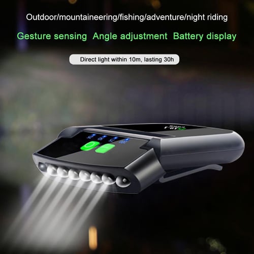 USB Charging Powerful Sensor Headlamp Fishing Camping Head Flashlight LED  Head Light Torch Emergency Lighting