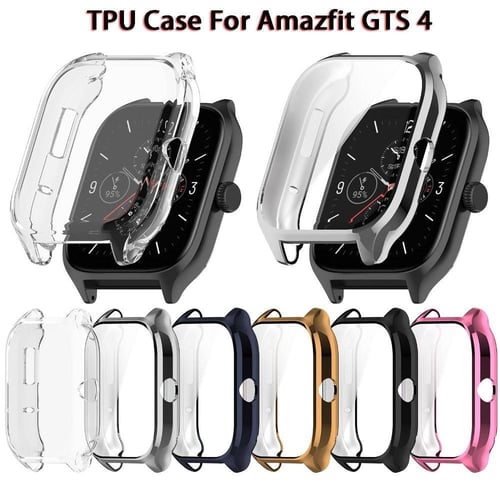 For Amazfit GTS4 Mini Wrist watch Tempered Glass Screen Protector Case  Cover