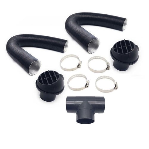 60/75/42mm Car Heater Replacement Kits Air Diesel Parking Heater Ducting  Pipe Air Vent Outlet Hose Tube Connector w/Hose Clips - buy 60/75/42mm Car  Heater Replacement Kits Air Diesel Parking Heater Ducting Pipe
