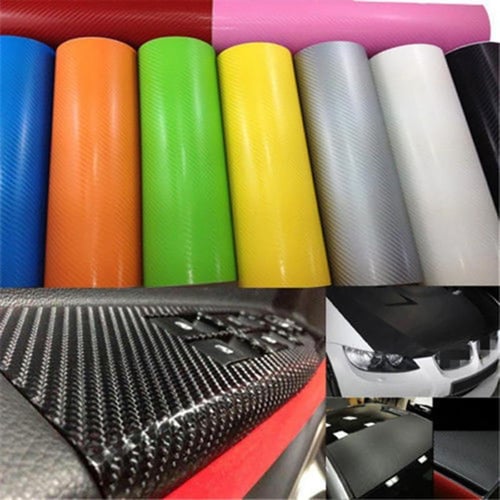 Car Wrap Sheet Roll Film Sticker Decal Waterproof Car Styling Wrap Auto  Vehicle Accessories (12 x 68 Inches, Glossy Red Wrap)