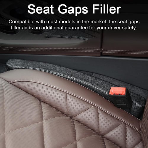 Car Seat Gap Filler Organizer Car Seat Side Gap Filler Pu Leather  Leak-proof Storage Box Organiser