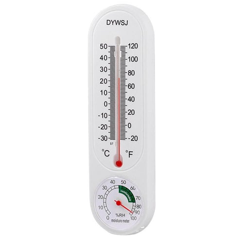 Wall Hanging Thermometer Indoor Outdoor Temperature Humidity Meter Garden  Garage