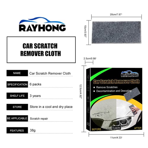 Car Scratch Repair Cloth 6pcs Nano Sparkle Cloth Universal Metal Surface  Polishing Cloth Scratch Repair Remover Cleaning Cloth
