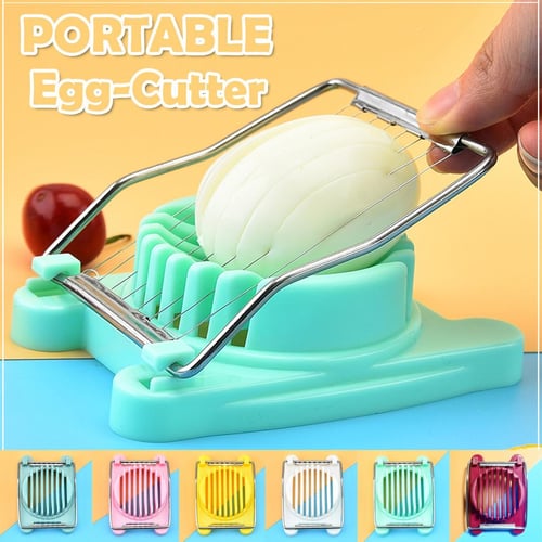 1pc Dual Function Egg Slicer, Multi-purpose Egg Chopper For Boiled