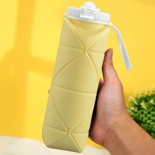 Collapsible & Leakproof Reusable Silicone Water Bottle, 600 ML