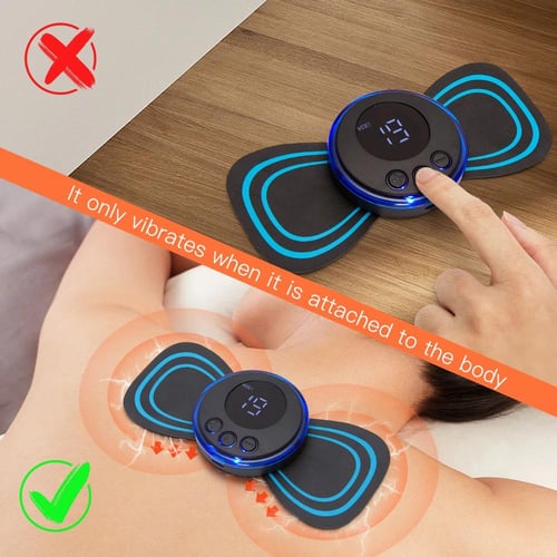 2pcs Mini Ems Portable Electric Neck Massager, Cervical Massage For Pain  Relief, Mini Massage Device