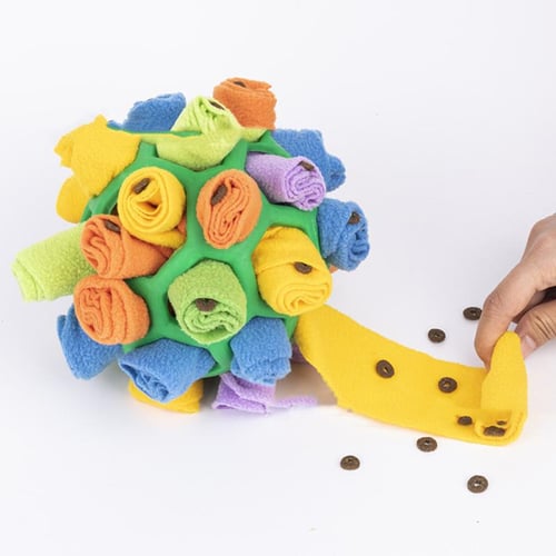 Dog Snuffle Ball Interactive Toy Portable Foraging Skills Slow