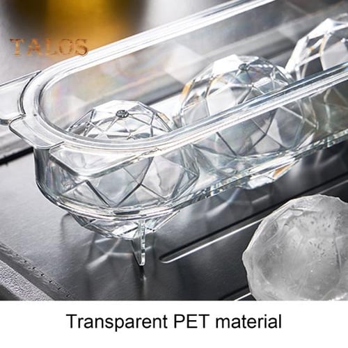 Ice Ball Mold Safe PP Frozen Ice Cube Rhombus Whiskey Ice Ball