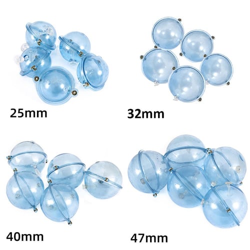 5pcs/Set Fishing Float Plastic Water Ball Bubble Floats Sea