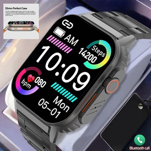 Acquista 2023 Smart watch Bluetooth Chiamata Sport Cardiofrequenzimetro  Schermo da 1,85 pollici HRV Pressione sanguigna Ossigeno nel sangue Salute  Smartwatch