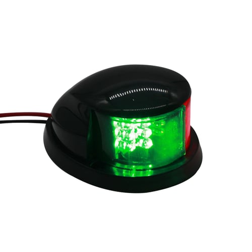 Pair Red & Green 8LED Navigation Lights Marine Bow Light Lamp for