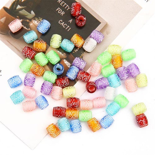 Bead Bracelet Making Kit with Mixed Color Letter Fish Star Flower