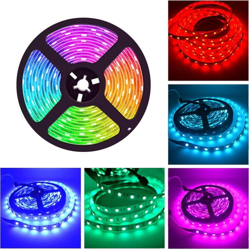 Cheap MALITAI RGBW LED Strip Light IP65 RGBWW Color Changing Rope Lighting  With RGB Controller 16.4ft 300Leds 5050 SMD Tape Lights