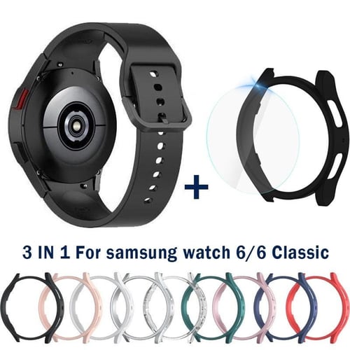 For Samsung Galaxy Watch 6 5 4 40mm 44mm 43mm 47mm Soft TPU Bumper Case  Cover