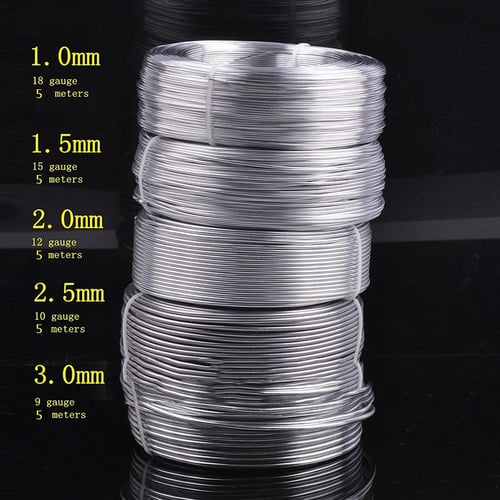 Aluminum Wire Craft Metal, 16 Gauge, 1.5mm, 10-Yard, Silver