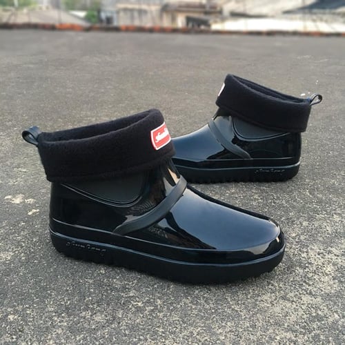 Short Rain Shoes Men's Work Men's Shoes Non-slip Waterproof Oil