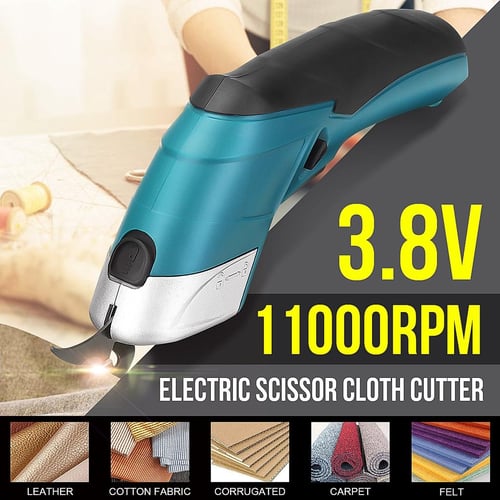 3.6V Cordless Electric Scissors Fabric Leather Cloth Box Cutter  Rechargeable Sewing Lithium Battery Sewing Cutting Power Tool