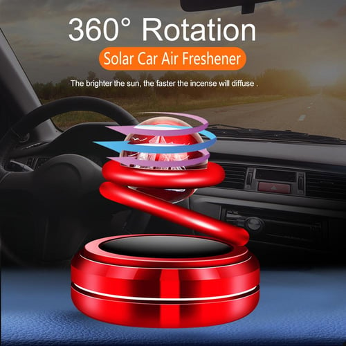 Solar Auto Rotation Car Air Freshener Car Accessories Interior