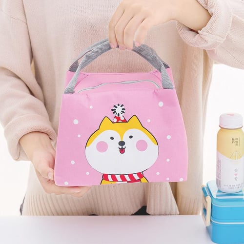 KEETLY Cute Lunch Bags for Women, Small Portable Cartoon  Thermal Lunch Bag Waterproof Lunch Bag - Lunch Bag