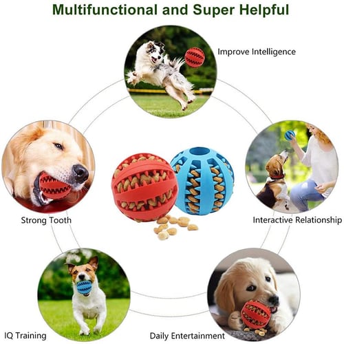 5cm 7cm Pet Dog Toy Interactive Rubber Balls for Small Large Dogs Puppy Cat  Chewing Toys