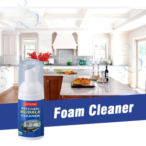 Bubble Cleaner Foam,All-Purpose Kitchen Bubble Cleaner,Foaming Heavy Oil  Stain Cleaner,Kitchen Bubble Cleaner Spray,Rinse Free Cleaning Spray,100ML  