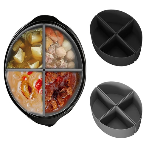 2-in-1 Slow Cooker Silicone Liners Reusable 6QT Slow Cooker