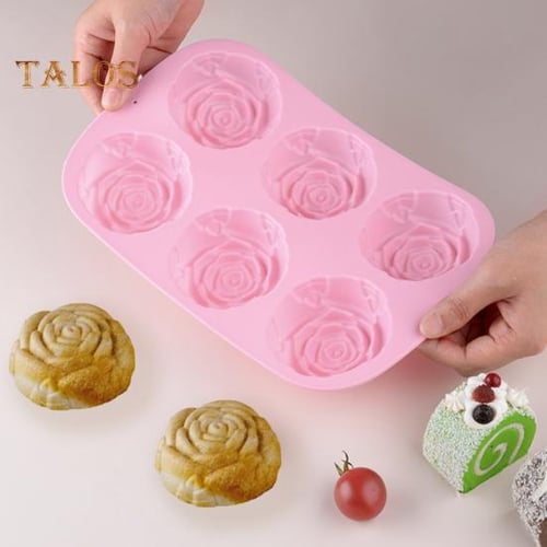 Flower Shaped Silicone Soap Molds, Homemade Soap Mold, Muffin