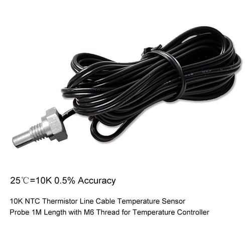 10Pcs Thermistor B3435 Ntc-Mf52-103F 10K Ohm 1% Temperature Sensor